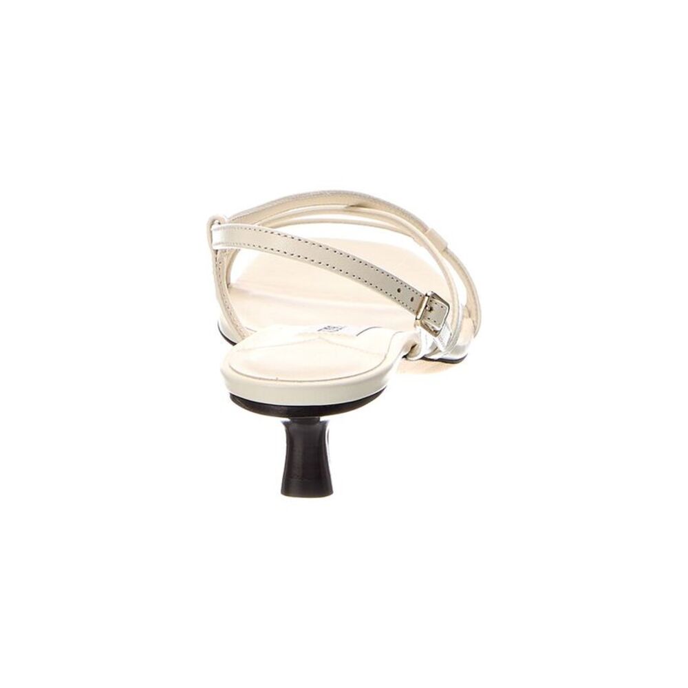 Jimmy Choo Farris 35 Leather Sandal, White - Picture 3 of 5